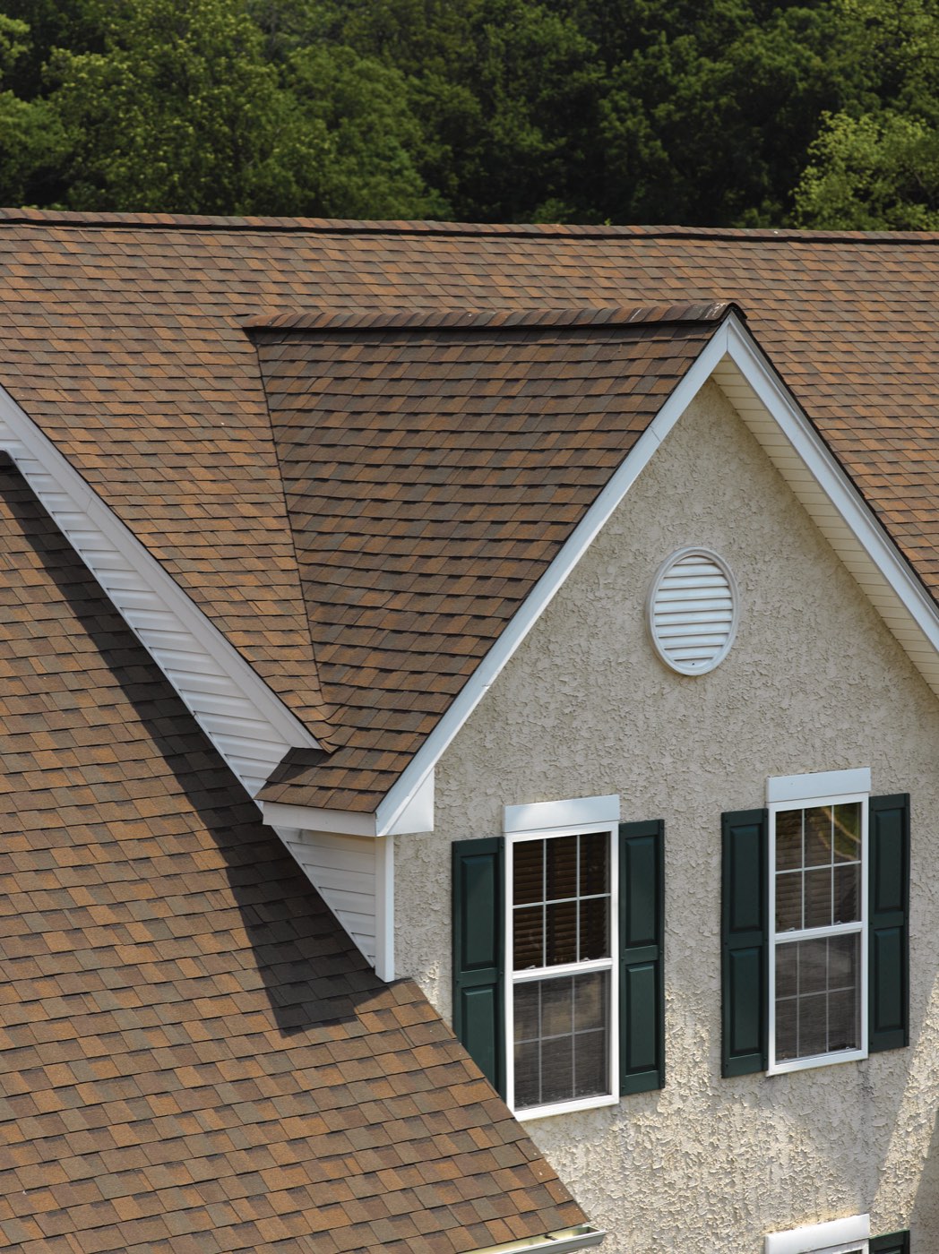 CertainTeed Landmark Solaris shingles shown on a home, manufacturer product photo