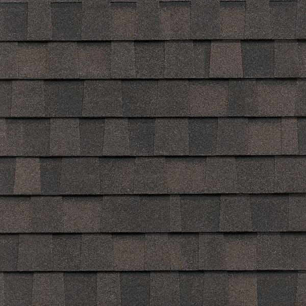 CertainTeed NorthGate ClimateFlex shingle color sample in Max Def Espresso, manufacturer product photo